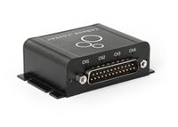 The CANmod.router module lets you connect up to four isolated CAN buses (incl. FD) via the DB25 connector - and route the data through one CAN bus via the DB9 connector (or via USB)