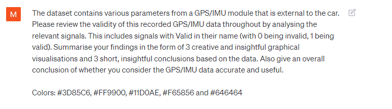 GPT-4 analyse GPS data time series prompt